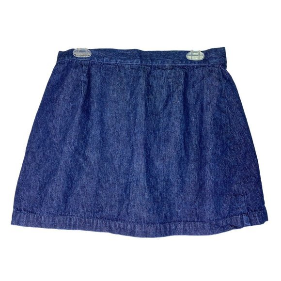 Tommy Jeans Y2K Denim Pleated Skirt Size 11‎ 90’s Clueless Wrap Plaid Jean - Picture 5 of 9